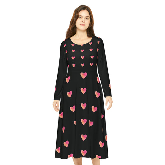 Hearts Aflutter Dress (AOP)